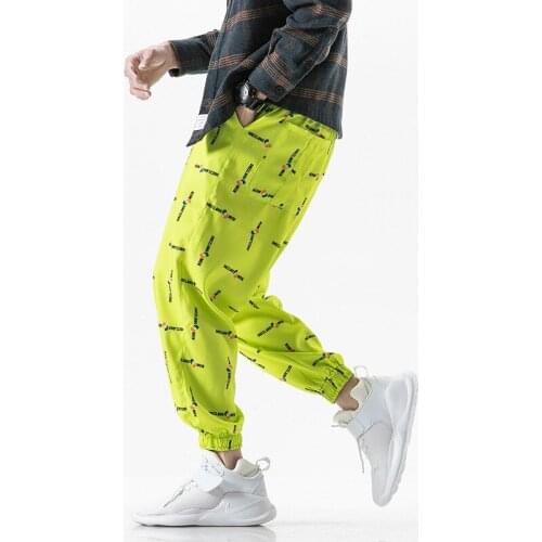 Man Streetwear Sport Pants mens Hip Hop Sweatpants Male Loose Track Pants Sunscreen Baggy Joggers Overalls men