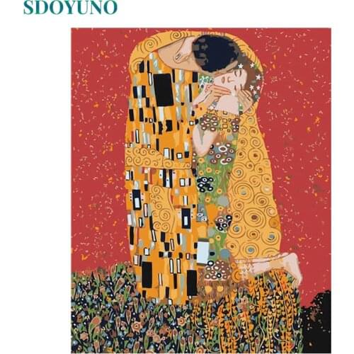 SDOYUNO Abstract Drawing By Numbers Kits Figure DIY 60x75cm Oil Painting By Numbers On Canvas Frameless Handpaint Home Decor