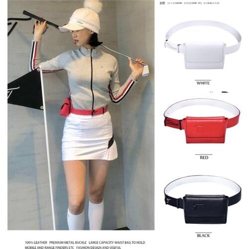 2021 New Golf Mens Belt Ladies Waist Bag Casual Outdoor Genuine Leather High Quality
