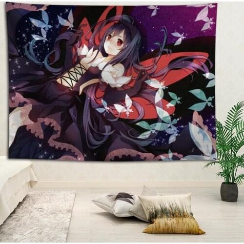 New arrival custom Accel World printing tapestry More Size home living room bedroom decorative wall blanket