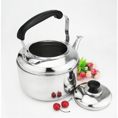 New Arrival High Quality Stainless Steel Thickened Kettle Gas Large Capacity Whistle Gas Induction Cooker Gas Kettle 4L Hot Sale
