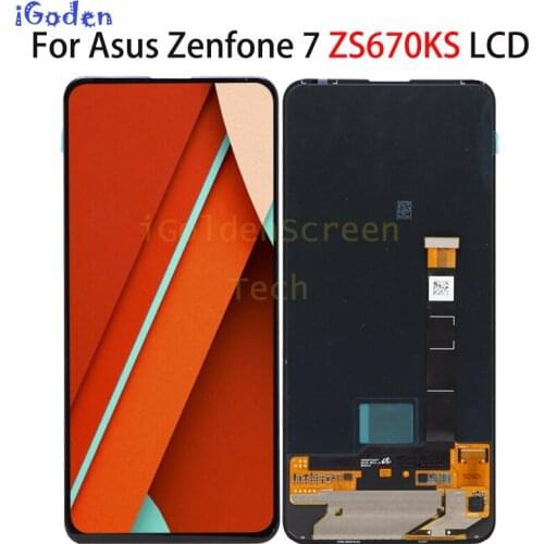 6.67 inch New Full LCD display + Touch screen digitizer assembly Replacement For Asus Zenfone 7 ZS670KS LCD for ASUS_I002D LCD