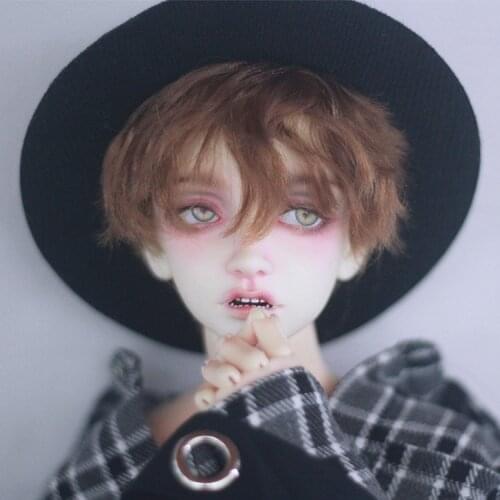 BJD doll wig suitable for 1-3 1-4 1-6 size fashion wig micro-volume fluffy silk short hair doll accessories