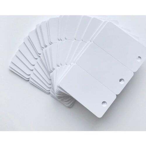 Printing by Epson or Canon Printer White Plastic Blank Inkjet Printable 3up PVC Card for Key Tag Membership Club Card 200X/lot