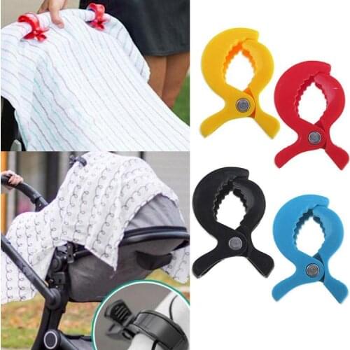 Plastic Baby Pram Clips Baby Car Stroller Accessories Carriage Bag Hook Clamp Toys Pram Stroller Peg To Hook Cover Blanket Clips