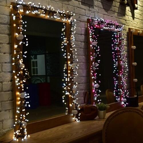 [Seven Neon]3M 400leds warm white&white Firecracker LED curtain Fairy Light,LED String Light for Christmas/Halloween/Wedding