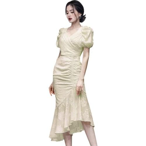 Sexy office maxi tight Dress one piece korean ladies Summer Short Sleeve cabaret party bodycon Formal Dresses for women