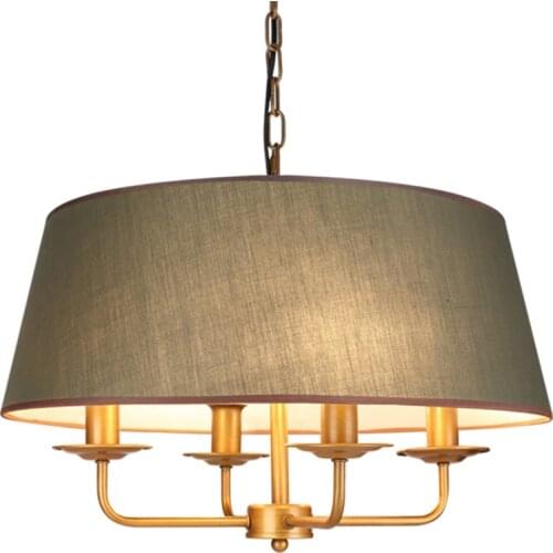 Modern Simple Fabric Shade Pendant Lamp E14 Bulb Metal Lamp Holder Suspension Lights Bedroom Living Room Hanging Light PL515