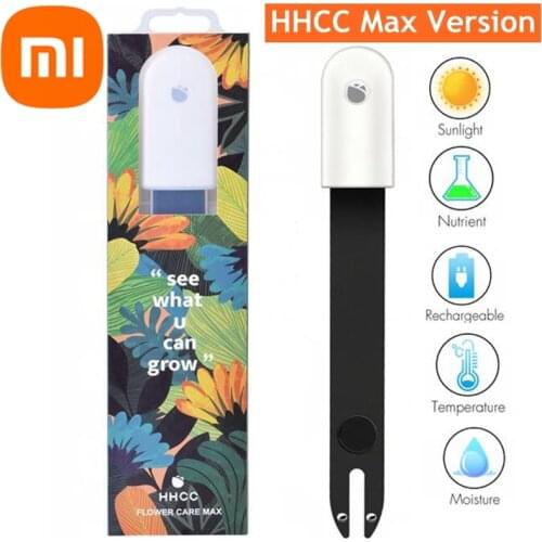 In Stock Xiaomi HHCC Flower Monitor Detector Flora Care Max Version Plant Grass Soil Water Fertility Smart Tester Sensor Mi home