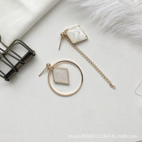 2018 New Fashion Jewelry Bohemian Irregular Geometric Earrings Circle gem Hollow Earrings Womens Elegant Earrings