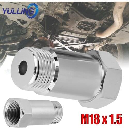 YULLING Plated Steel 1Pcs Φ45mm 02 O2 Oxygen Sensor Extension Spacer extender M18x1.5 Bung Adapter