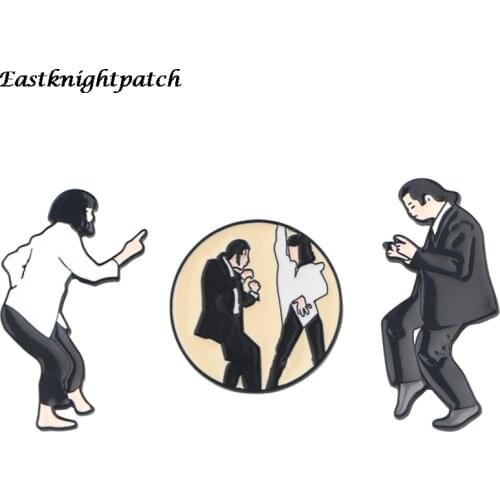 12pcs/lot E2980 Fashion Pin Cartoon Couple Enamel Pins Backpack Bag Brooch badges for Clothing Tie Pin Charm Kids jewelry