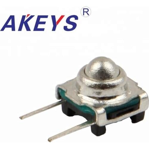20PCS TS-F006 7.5*7.5 Metal Steel Ball Reset Switch Side Insert Side 2 Pin Tactile Switch