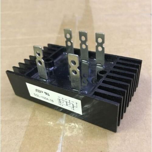 3-Phase Diode Bridge Rectifier 100A 1600V Voltage Full Wave Silicon High Power Black Diode Bridge Rectifier