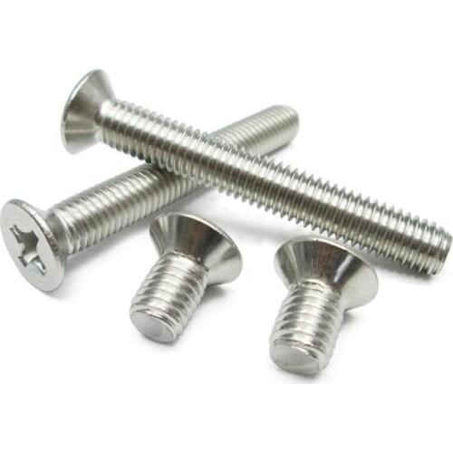 3PCS 304 Stainless Steel Cross Countersunk Head Screws M5 * 70