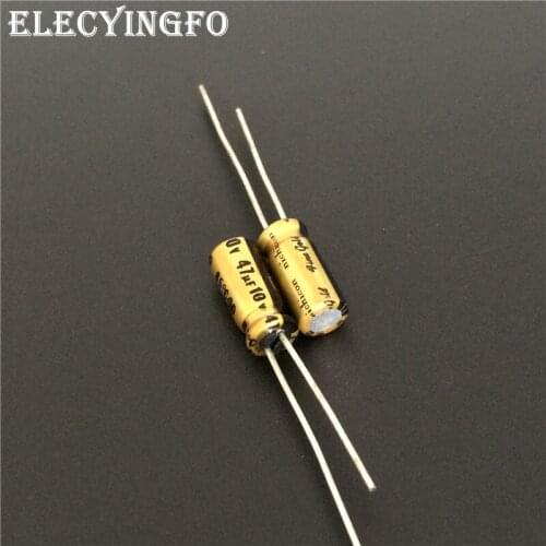 50pcs 47uF 10V NICHICON FG(Fine Gold) 5x11mm 10V47uF Top Grade Audio Capacitor