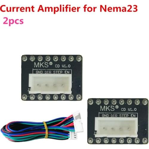 2pcs MKS CD Nema 23 stepper breakout board adaptor 3d printer motor expander current amplifier for Nema 23 stepper driver