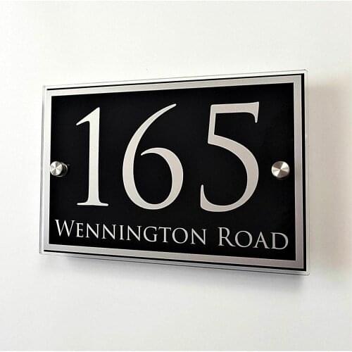 Customized Acrylic Door House Number Sign Apartment Street Address C1