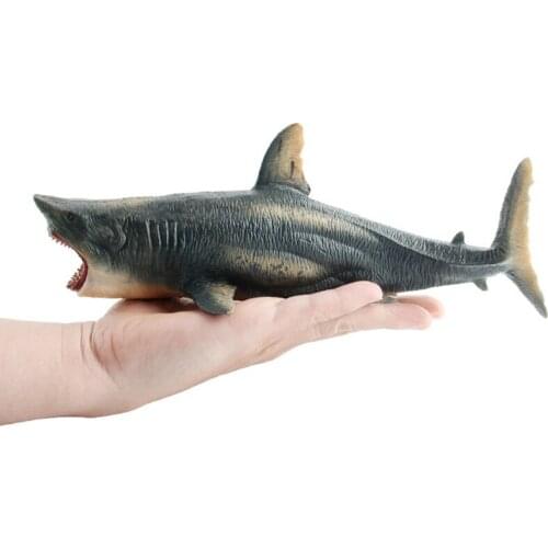 Hollow Shark Animal Figure Collectible Toys Sea Animal Cognition Action Figures Kids Plastic Cement Toys
