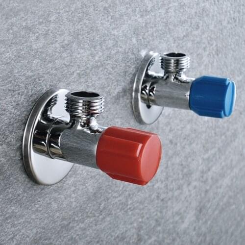 Free Shipping Angle Valves Bathroom Accessories Hot and Cold Water Filling Valve for Toilet Sink Inlet One Pair