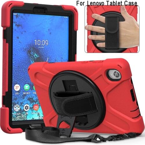 Case For Lenovo Tab M10 TB-X606F/X Cover Funda for lenovo tab m8 TB-8505/8705 Shockproof Heavy Duty Cover+Shoulder Strap