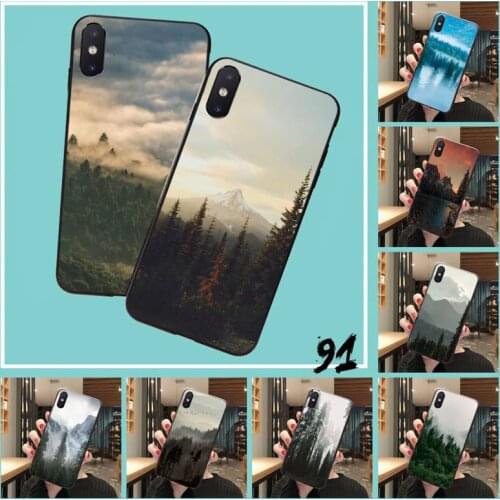 Babaite Mountain Forest Clouds Soft Rubber Phone Cover For iPhone 8 7 6 6S Plus 5 5S SE 2020 11 11pro max XR X XS MAX