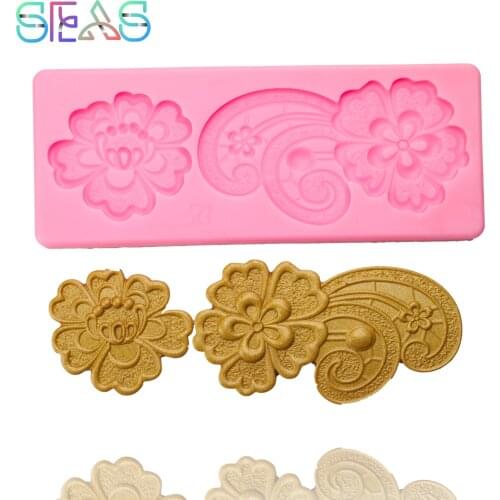 Flowers Epoxy Resin Molds Baking Silicone Mold Cake Manual Biscuit Mould Cake Decoration Mould Fondant Jelly Candy Mold