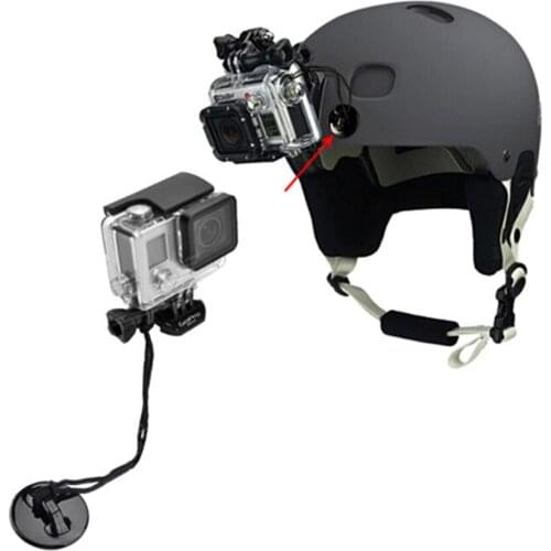 JETTING new 5pcs/lot GoPro Safety Insurance Tether Straps Adhesive Sticker Mounting Kit For Go Pro Hero 4 3+ 3 2 1 SJ4000 Camera