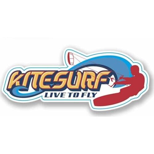 Kite Surf Personality Creative Car Stickers Vinyl Car Sticker Body for Car Accessories Cover Scratches Waterproof Decal