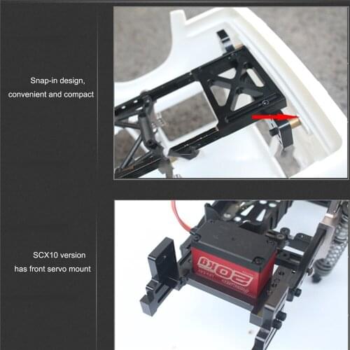 ​Car Shell Body Mounting Brackets Fixing Rack Durable Metal for 1:10 SCX10 Frame Changed to Land Cruiser LC80 Modification Parts