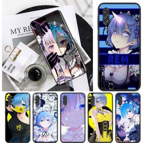 Anime cute REM For Samsung Galaxy A90 A80 A70S A60 A50S A50 A40 A40S A30 A30S A20E A20S A10S A10 A2 Phone Case