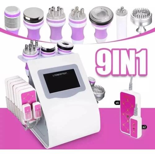 Multi-function 9 IN 1 cavitation slimming Vacuum Cold Photon Micro Current Lipo 5mw Slimming Machine