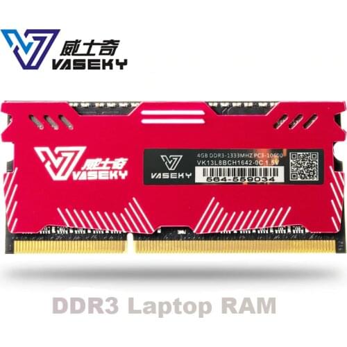Vaseky 4GB 8GB 4G 8G Laptop notebook Memory RAM Memoria Module Computer PC3 DDR3 12800S 12800 1600MHZ 1600 MHZ RAM