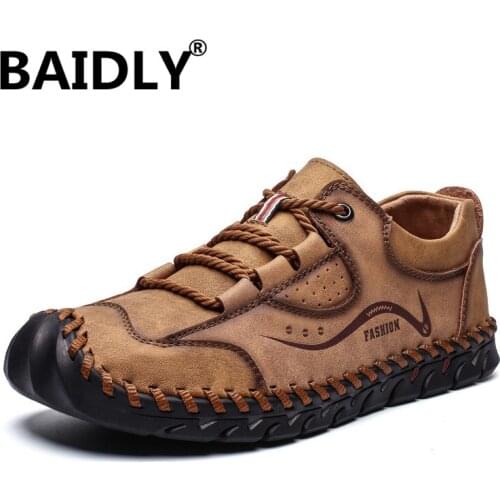 Genuine Leather Men Casual Shoes Luxury Brand Men Loafers Moccasins Breathable Male Driving Shoes Plus Size 39-48