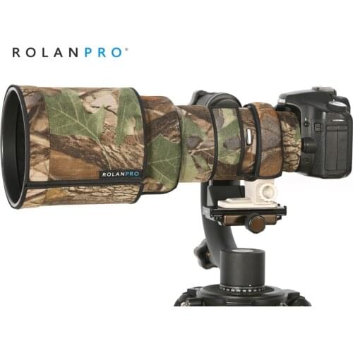ROLANPRO Nylon Lens Coat for Canon EF 400mm f/4 DO IS USM Camouflage Lens Clothing Rain Cover Lens SLR Guns Case Sleeve