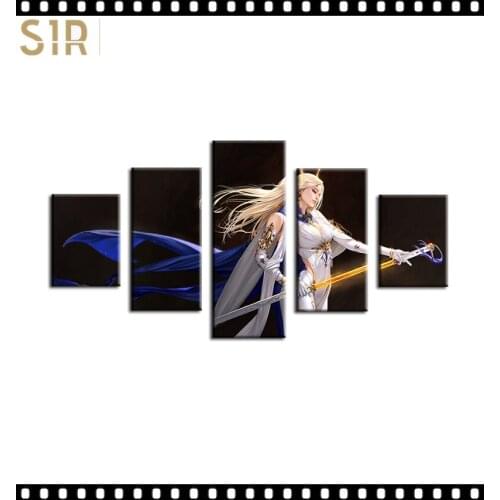 Anime Movie Posters Wall Art 5 Pieces Canvas Painting Poster Pictures Home Decor Living Room HD Printed Poster Wall Painting