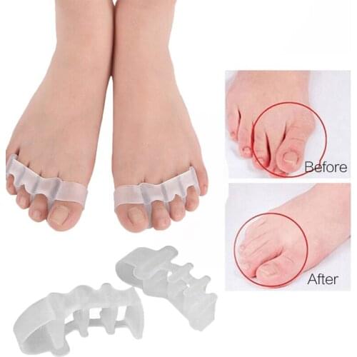 Professional 2Pcs/pair Corrector Toe Protector Bunion Thumb Valgus Preventing Blisters Nail Tools Foot Care Toe Separators