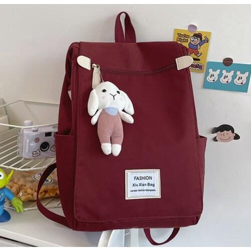 Simple Women Backpack Female Nylon Travel Rucksack Ladies Large Capacity Backpacks Girls Waterproof Bagpack Canvas Softback Bags