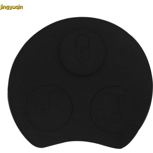Jingyuqin Remote Key Button Pad for Mercedes Benz Smart Two 450 Mayitr Smart Key Fob Case Shell Rubber Pad 3 Buttons