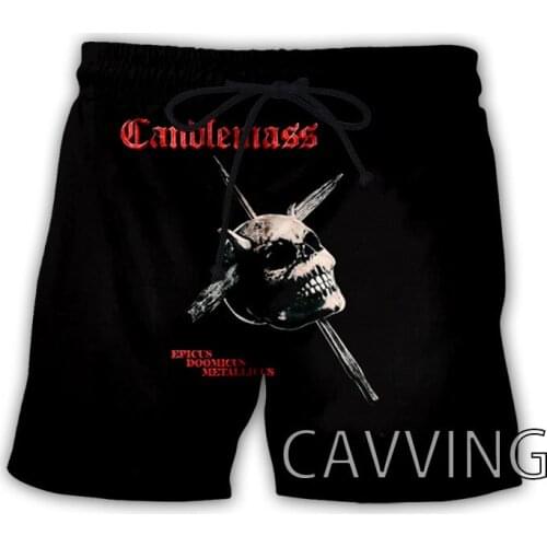 CAVVING 3D Printed Candlemass Band Summer Beach Shorts Streetwear Quick Dry Casual Shorts Sweat Shorts for Women/men