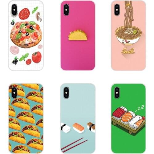 Korean japanese sushi noodle pizza food Silicone Cover For Samsung Galaxy J1 J2 J3 J4 J5 J6 J7 J8 Plus 2018 Prime 2015 2016 2017