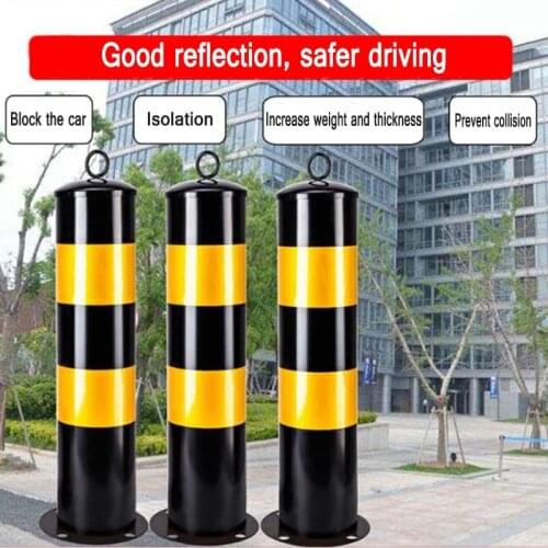 Steel pipe warning column anti-collision column road pile road isolation belt column block car fixed road pile branch road colum