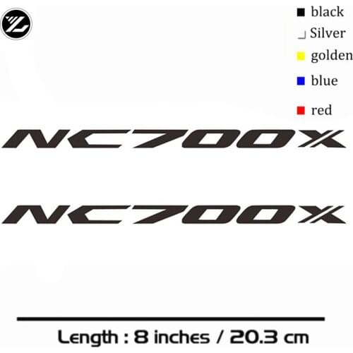 8in Reflective Sticker Decal Motorcycle Car Sticker Wheels Fairing Helmet Accessories Sticker Decal For HONDA NC700 X NC 700 NC