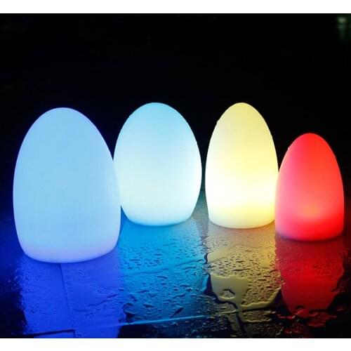 USB Rechargeable Egg Shape LED Night Light Magic 16 Color Decoration Bar KTV Pub Restaurant Table Light Cordless Desk Lamp