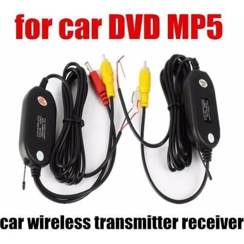 High quality 2.4G Wireless RCA Video Transmitter and Receiver Kits Unit For Vehicle Car Rear view Monitor DVD to Reverse Camera