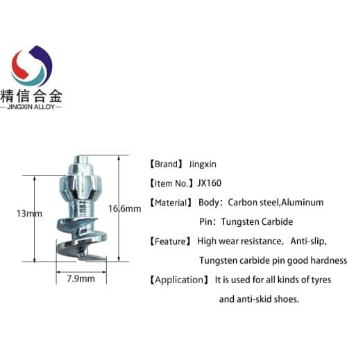 Factory carbide screw tire studs / winter studs/ ice studs JX160/560pcs with 2 pcs install tools