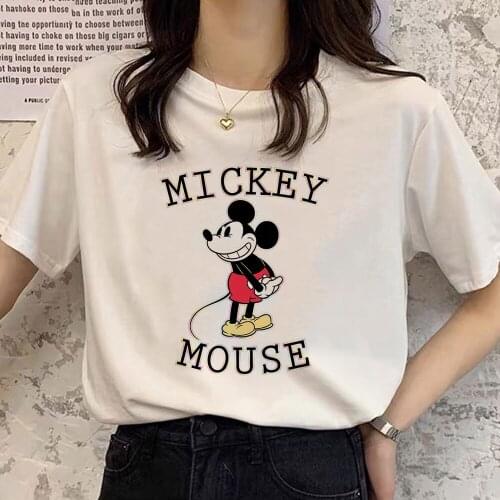 Women T shirts Funny Disney Classic Colorful Mickey Mouse Cute Fashion Trend Top Lady Tshirt Female Print Graphic Tee T-Shirt