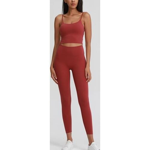 2 piece Yoga Set For Women Fitness Gym Clothing Sexy Workout Sport Set Yoga Vest + High Waist Leggings Set Active Wear Gym Suit