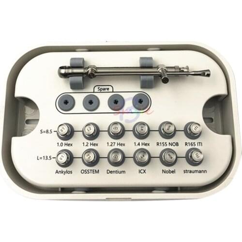 1set Dental Universal Tool Box Screwdriver Restoration tool kit Professional Dental Planting repair tools Torque Screwdrivers