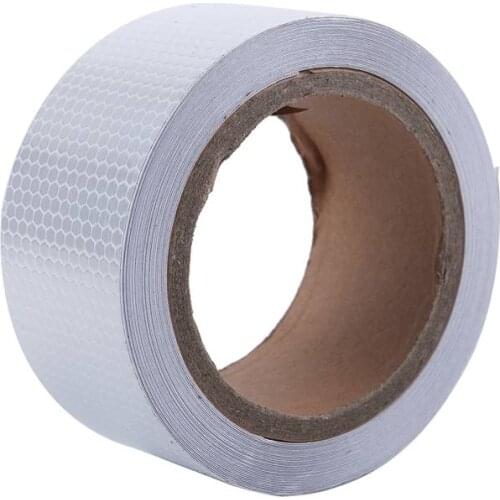 10m x 5cm Safety Warning Tape Reflective Tape Self adhesive Tape Reflective Strip Traffic reflective stickers color of white
